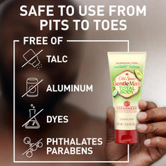 Old Spice Aluminum-free deodorant safe from pits to toes.