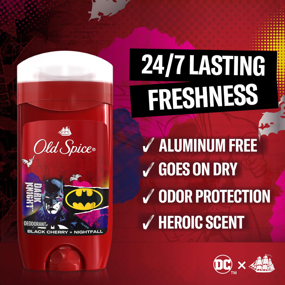 Limited edition Batman packaging highlighting the collaboration.