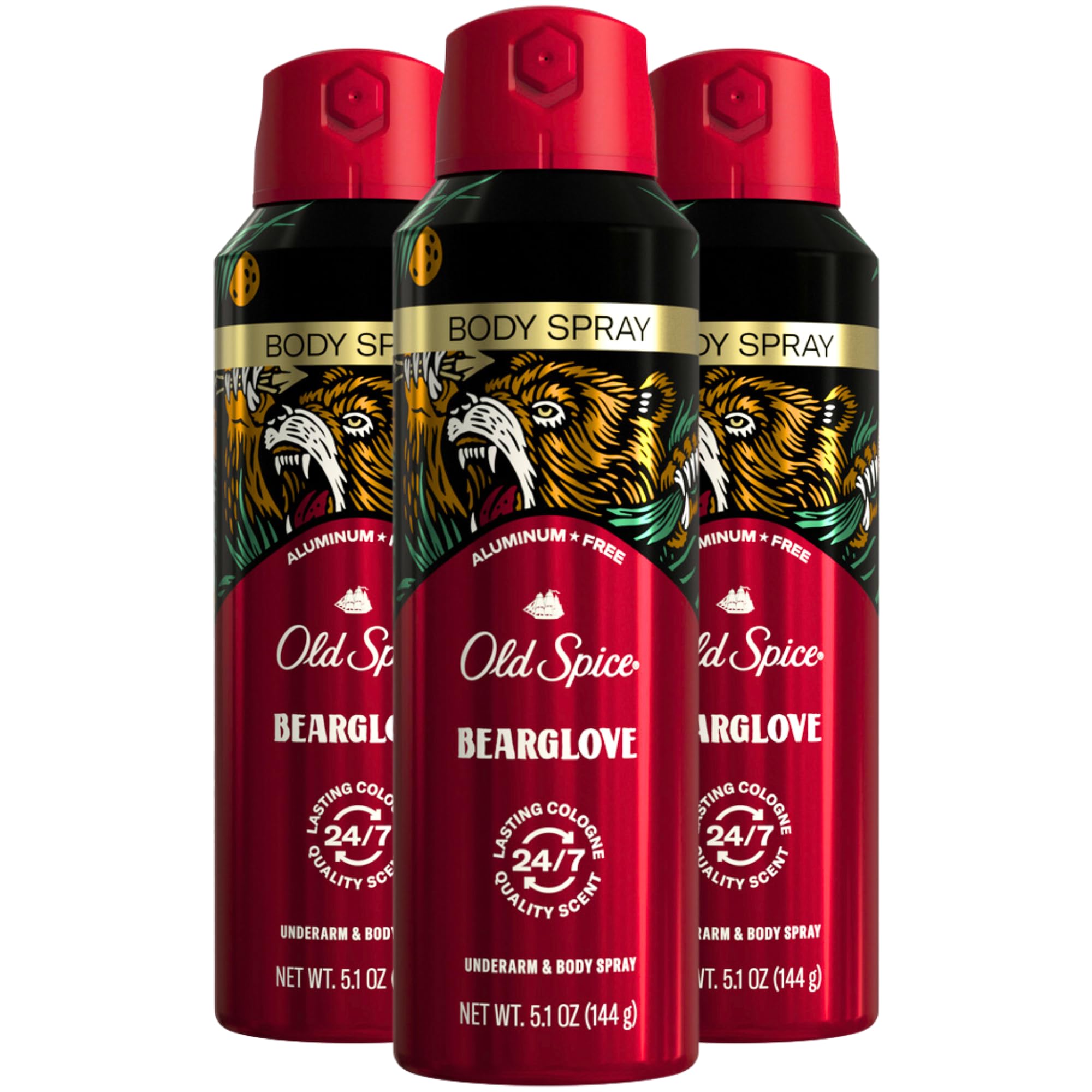 Old Spice Bearglove bottle front view for daily wear