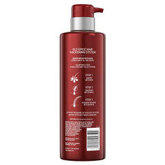 Old Spice Biotin Shampoo ingredients label highlighting nourishing ingredients.