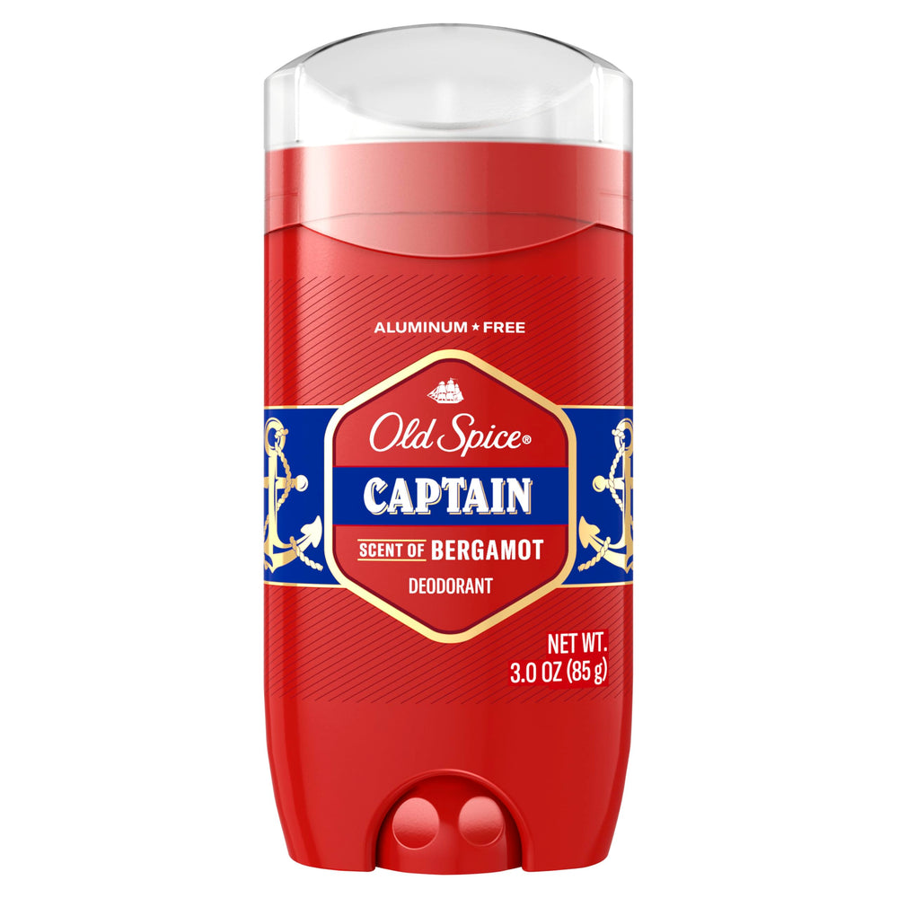 Old Spice Captain Bergamot deodorant stick for all-day freshness