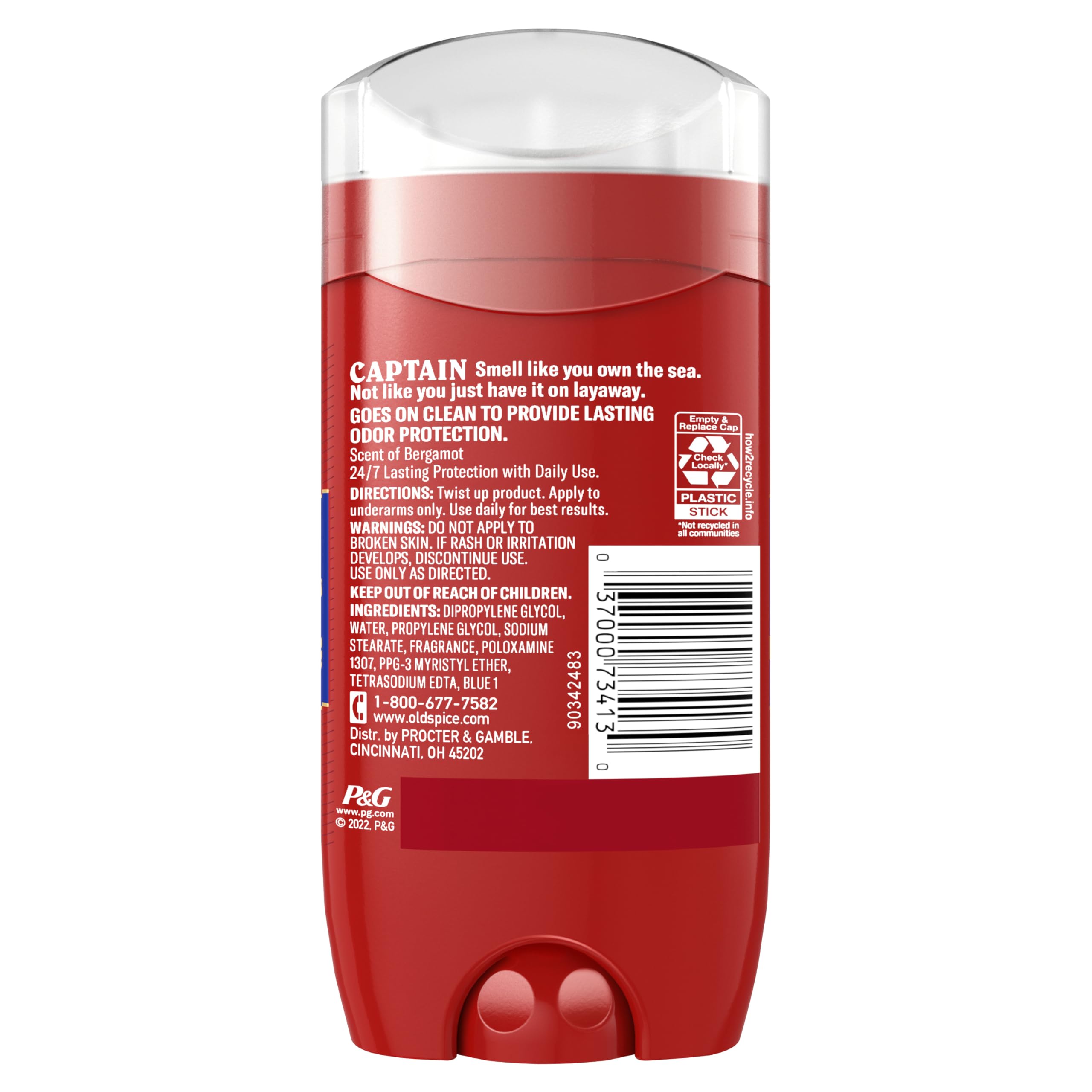 Old Spice Captain bergamot scent visual emphasizes a crisp morning aroma.