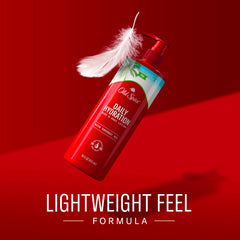 Old Spice Daily Hydration Lotion texture—creamy coconut oil conditioning for smoother skin.