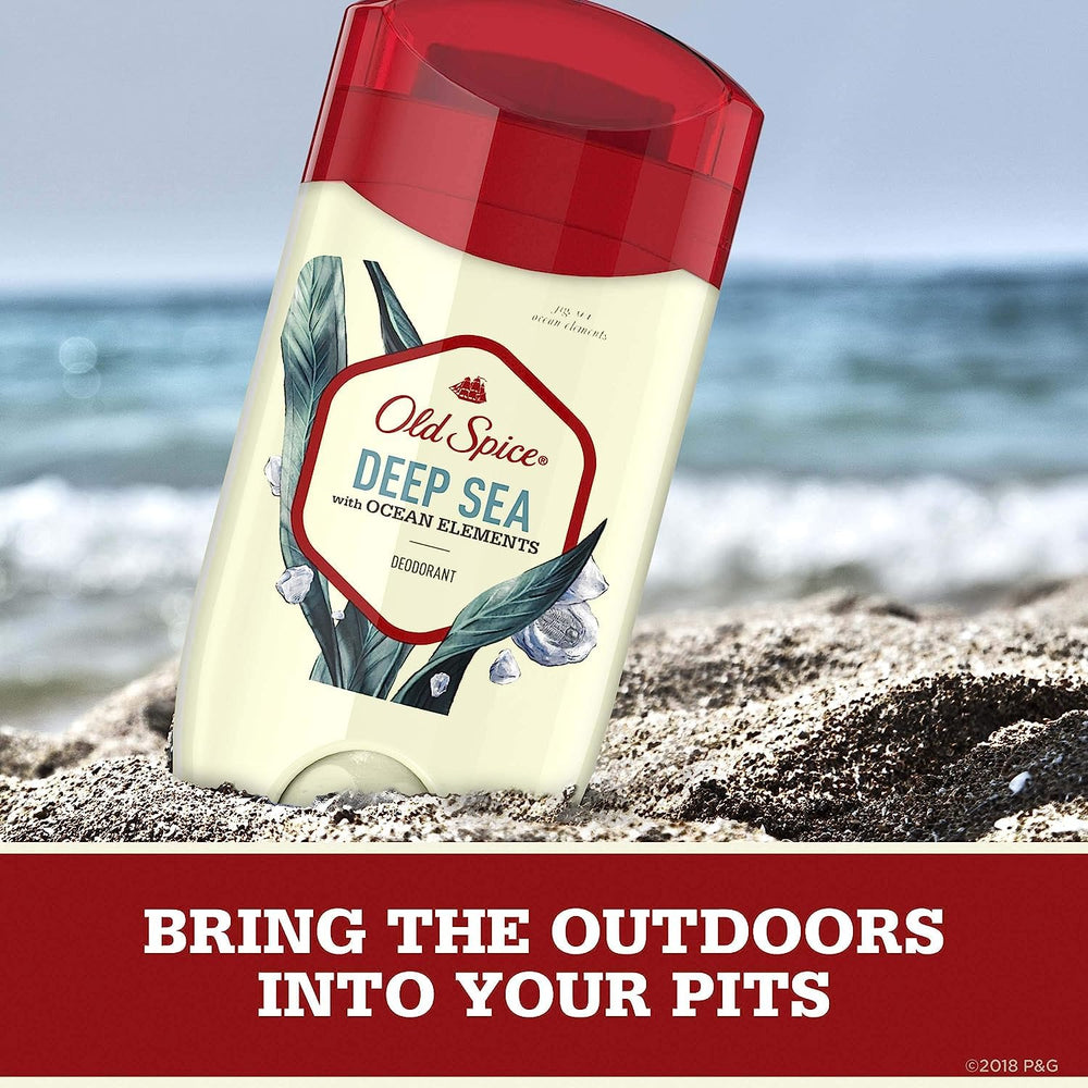 Old Spice deodorant application moment for confident daily use.