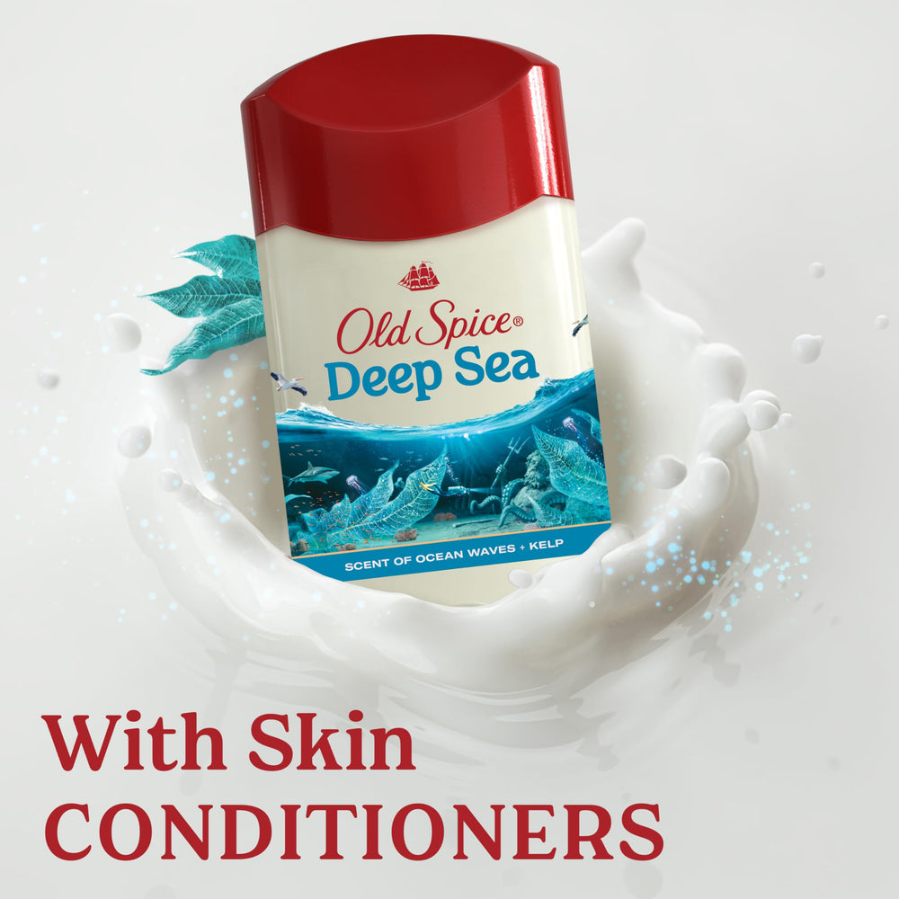 Old Spice Deep Sea Waves scent close-up conveys refreshing marine vibe.