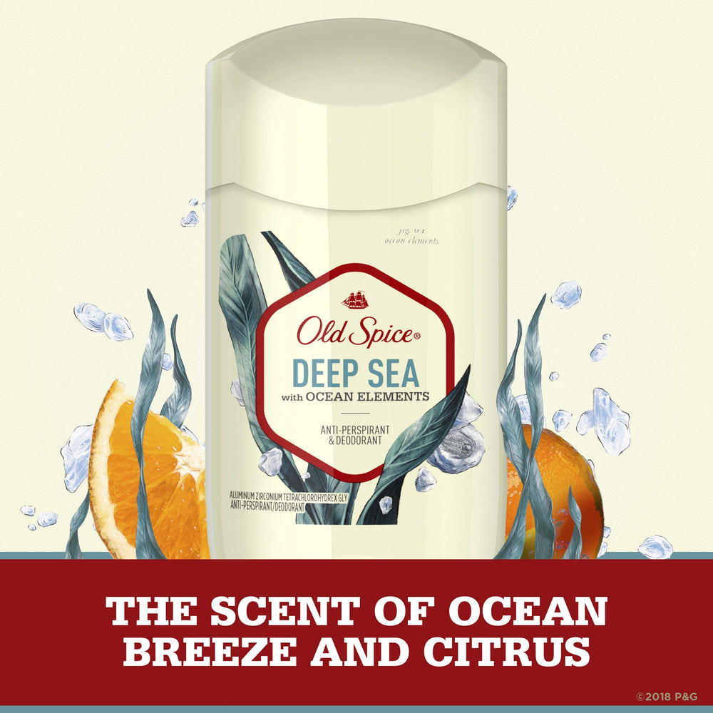 Old Spice dry finish swipe demonstrates comfortable, non-sticky wear on skin.