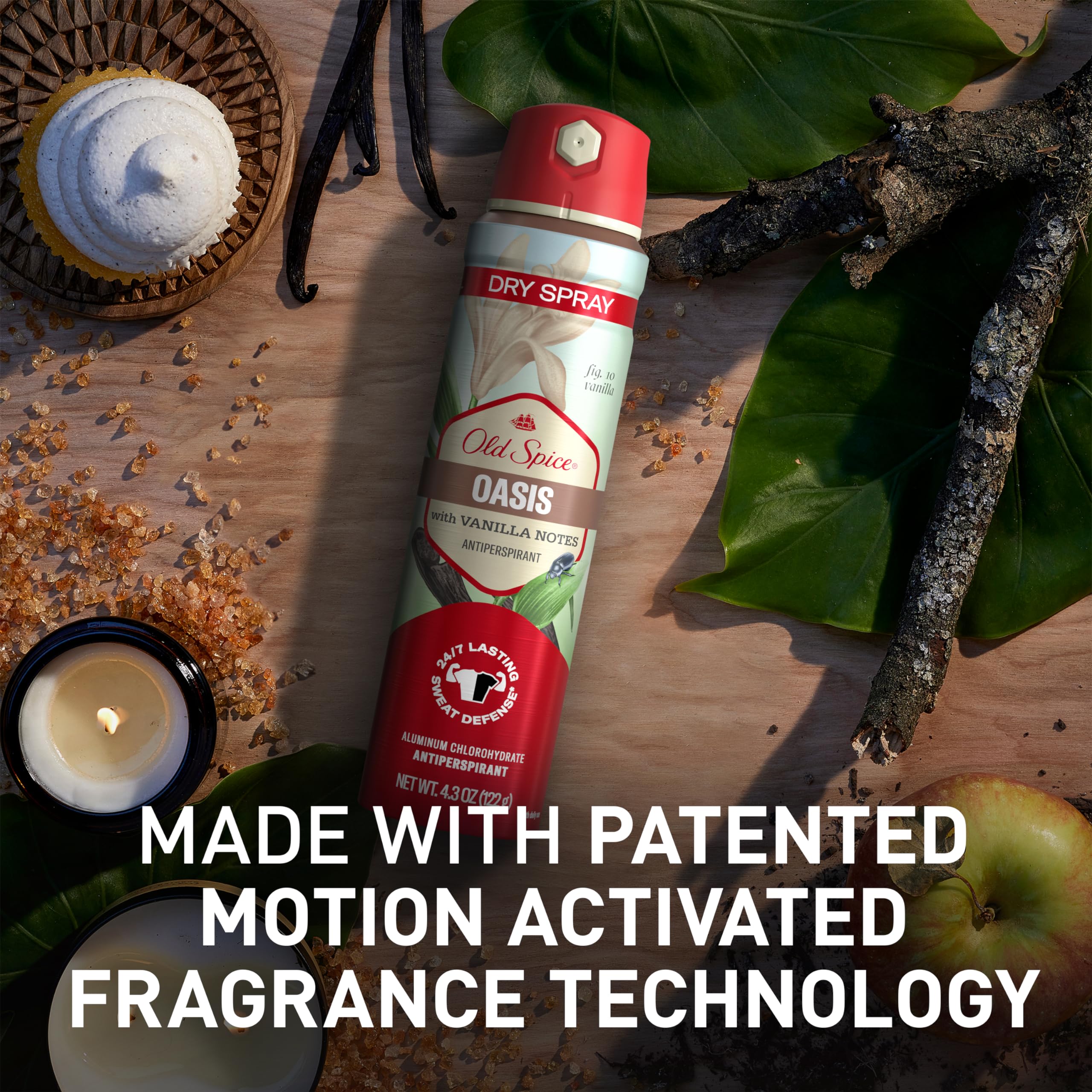 Old Spice 24/7 protection against sweat and odor in daily use.