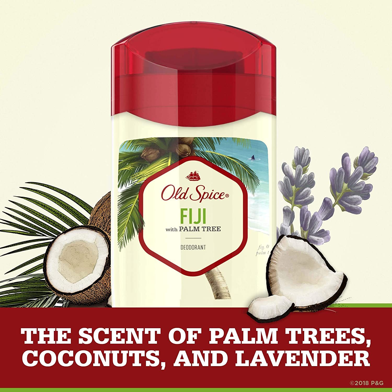 Old Spice Fiji palm tree odor-control 24h for day-long confidence.