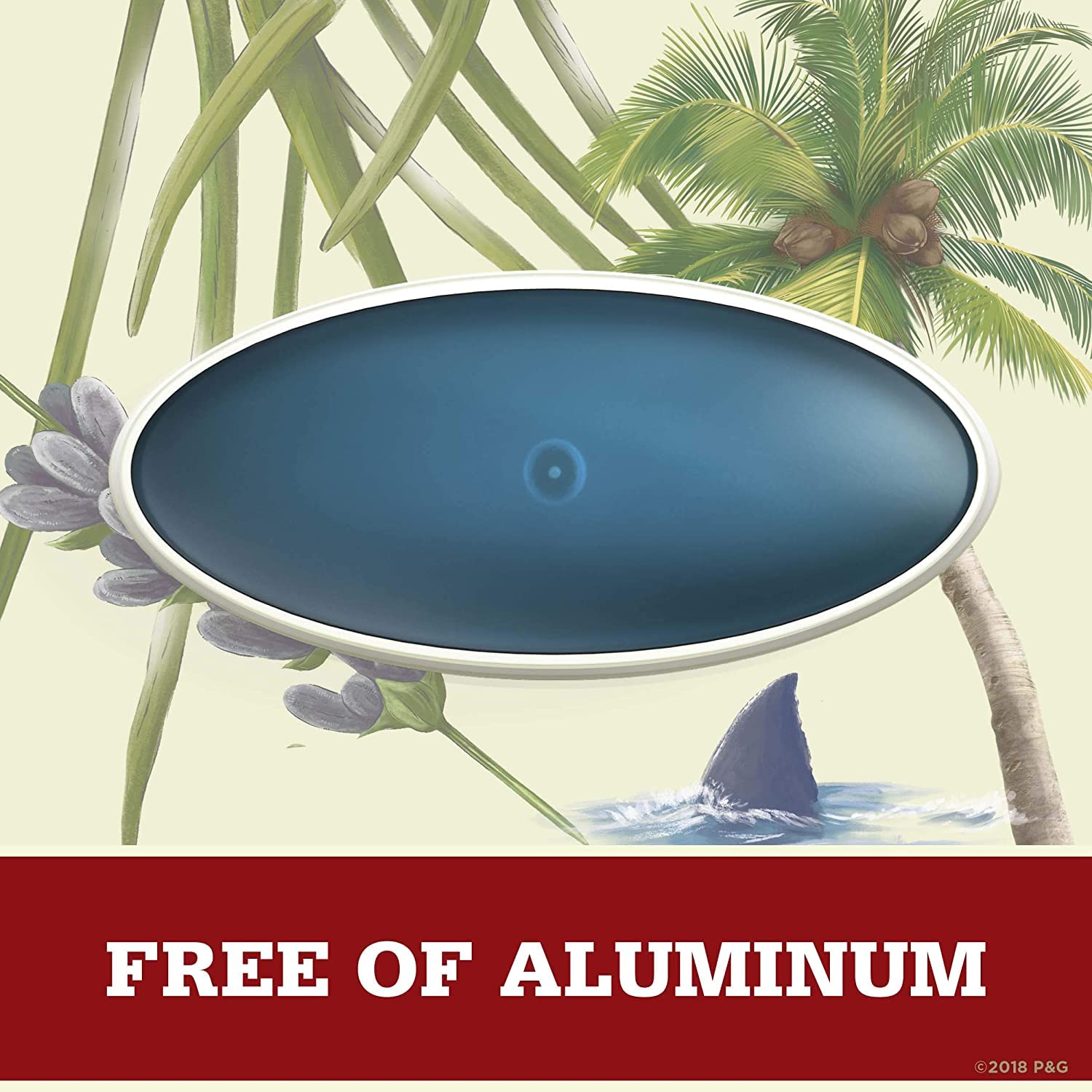 Old Spice Fiji palm tree packaging box suitable for travel or gifting.