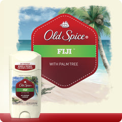 Old Spice Fiji Palm Tree Scent packaging box highlights value and convenience.