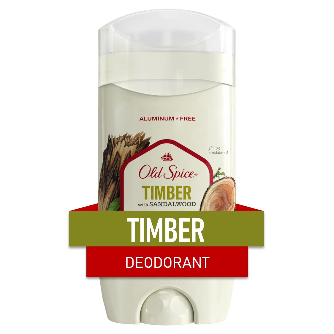 Old Spice Fresher Timber deodorant stick with long-lasting odor protection for daily freshness