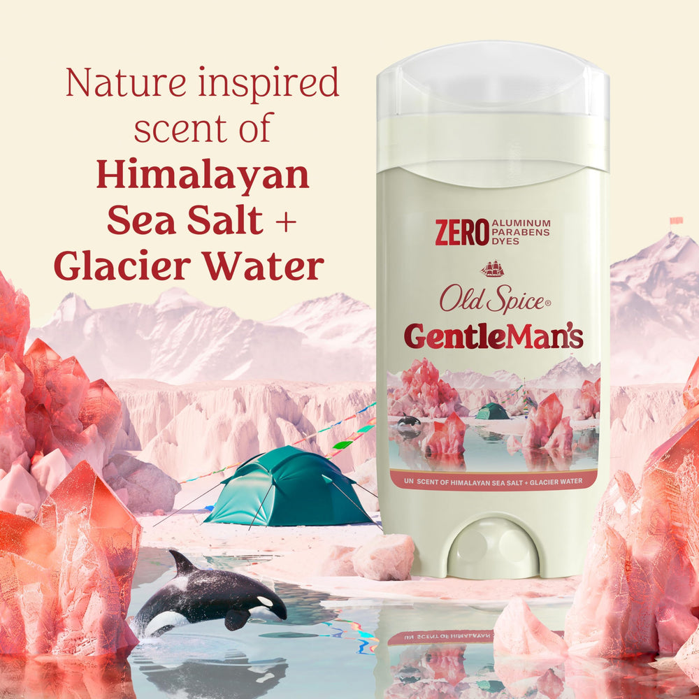 Old Spice GentleMan's Deodorant with skin conditioners for gentle protection