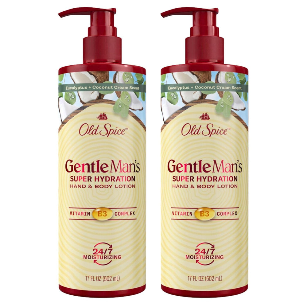 Old Spice Gentleman's Blend lotion bottle front for daily hydration