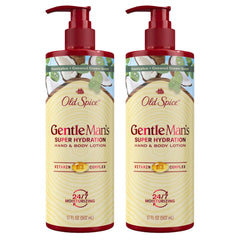 Old Spice Gentleman's Blend lotion bottle front for daily hydration