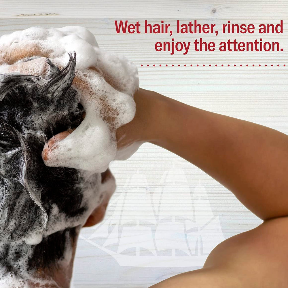 Old Spice set packaging image emphasizes sulfate-free, paraben-free, and dye-free care.