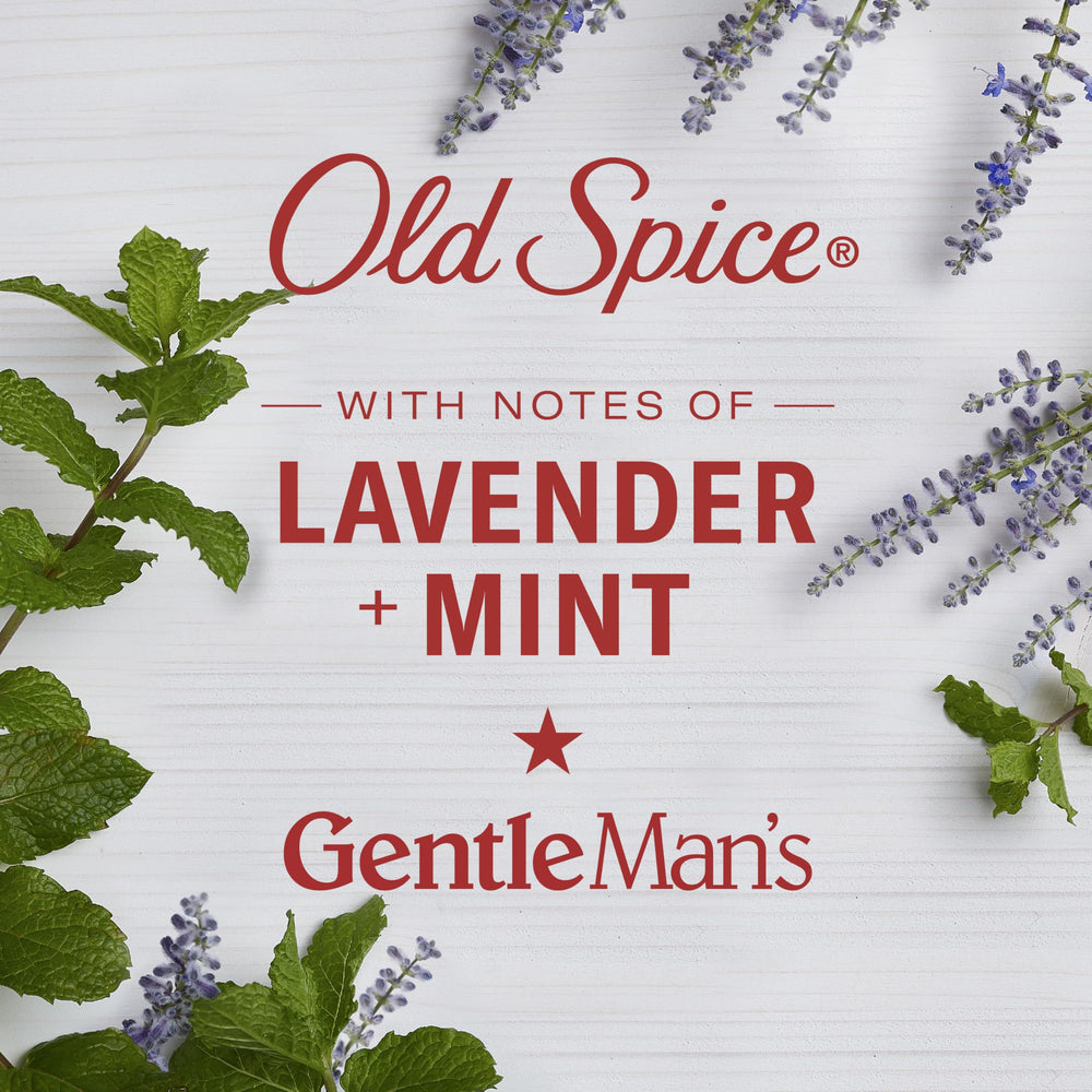 Old Spice Hand and Body Lotion label highlights Vitamin B3 benefits.