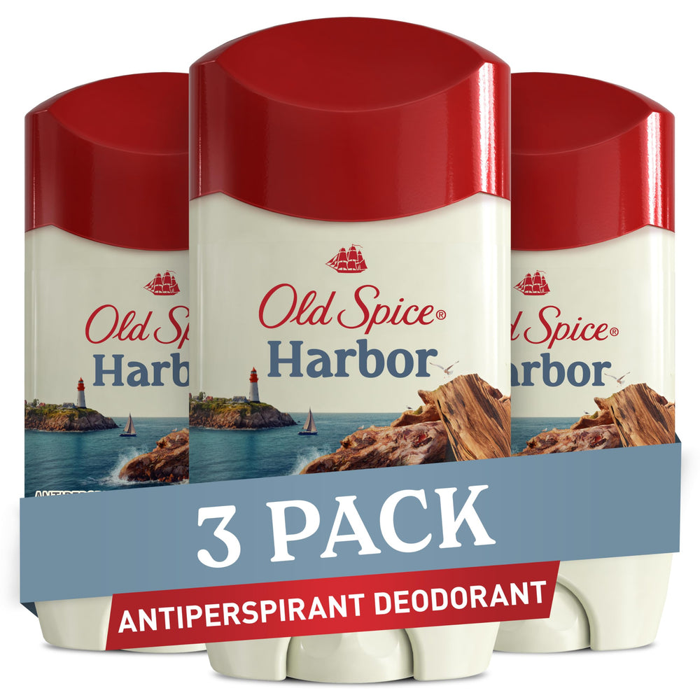 Old Spice Harbor deodorant stick with fresh coastal breeze scent for daily protection.