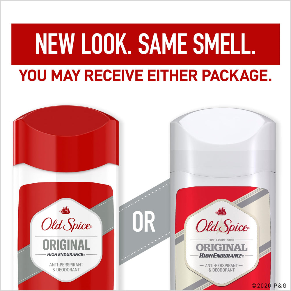 Old Spice High Endurance Original 3oz bottles for daily carry.