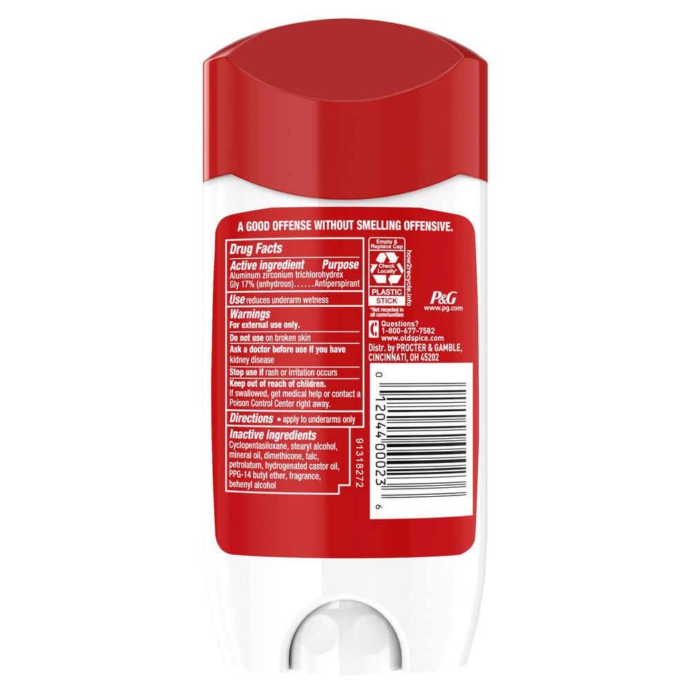 Old Spice High Endurance Original deodorant bottle front view with classic branding.