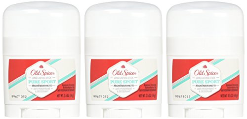 Old Spice High Endurance Pure Sport packaging from the United States as a premium grooming staple.