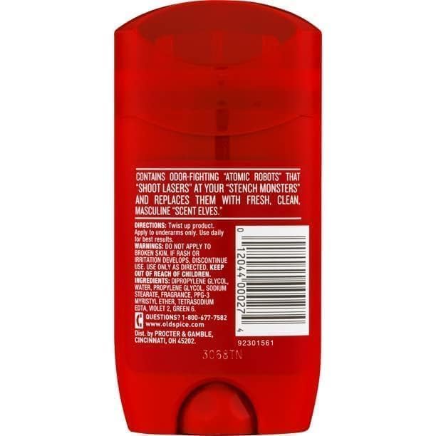 Old Spice logo with trusted fragrance for active days