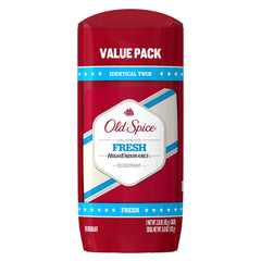 Old Spice High Endurance stick, fresh scent, pack of two for all-day protection.