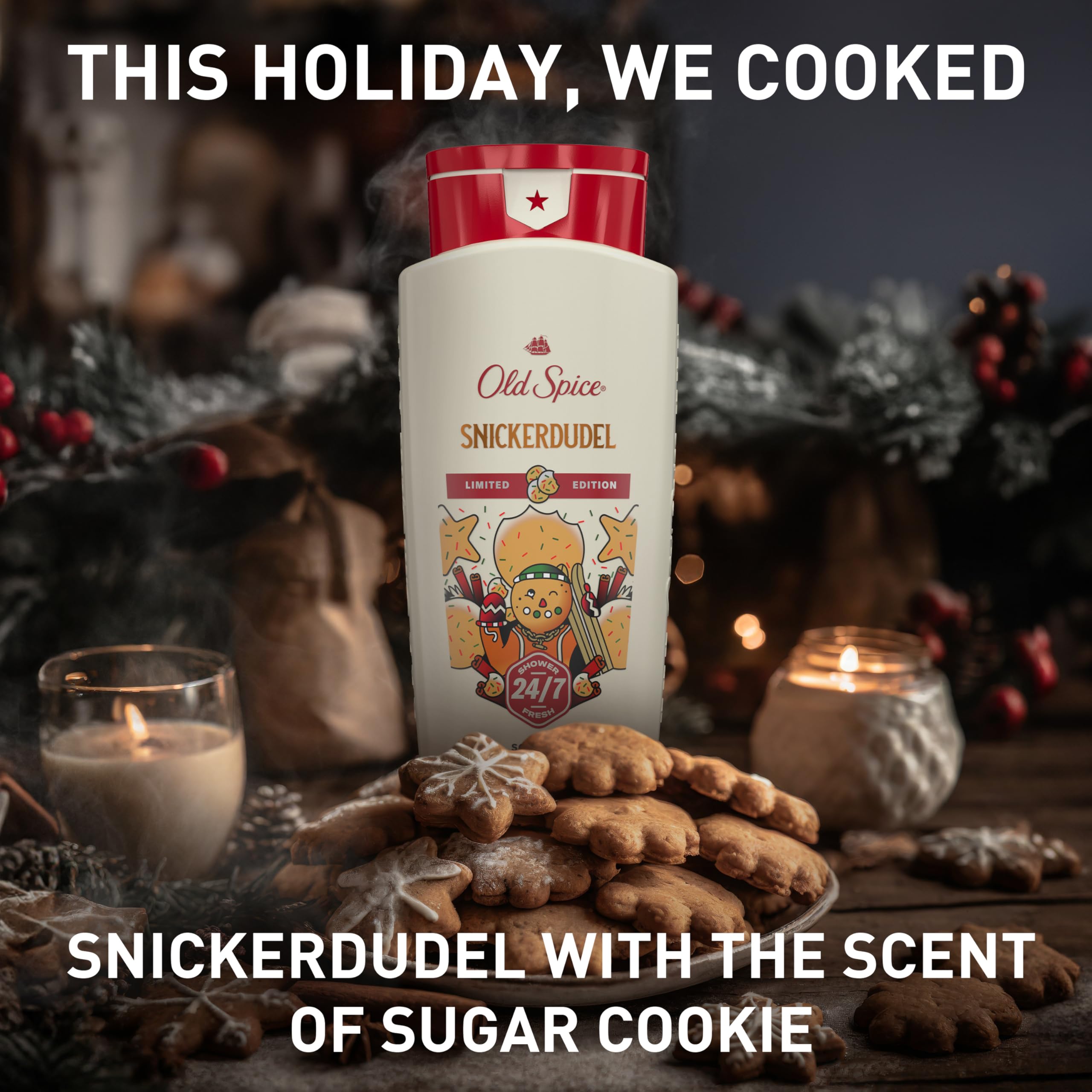 Old Spice Holidudes Limited Edition packaging close-up.