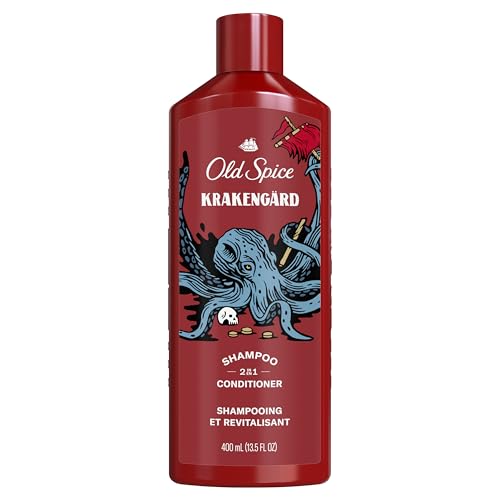 Old Spice Krakengard product trio on shelf conveying trusted brand heritage.