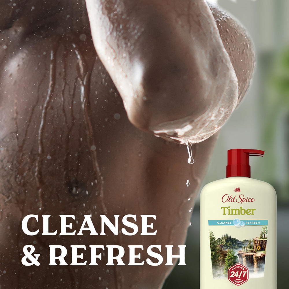 Old Spice long-lasting scent bottle designed for all-day fragrance.