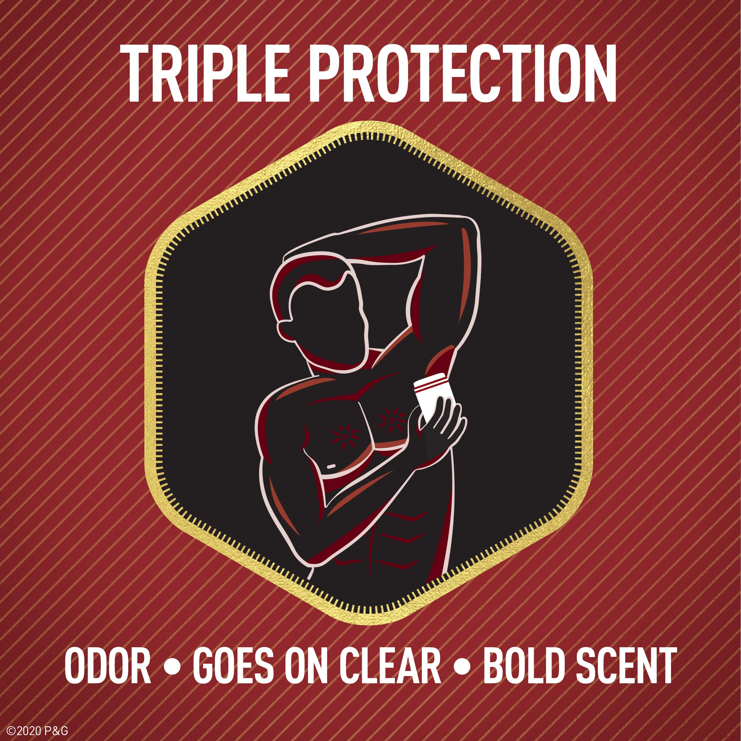 Old Spice MVP aluminum-free deodorant; pack of three for daily wear.