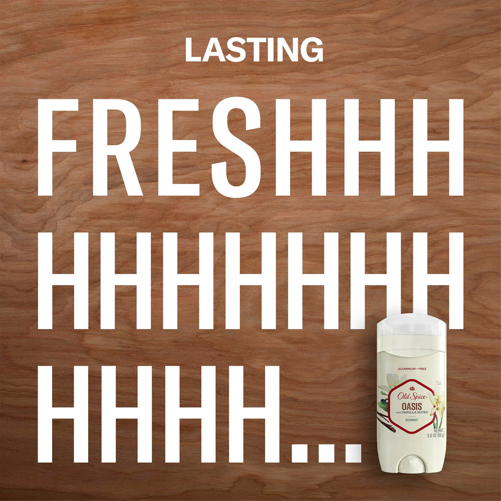 Vanilla aroma of Old Spice Oasis provides a daily subtle scent.