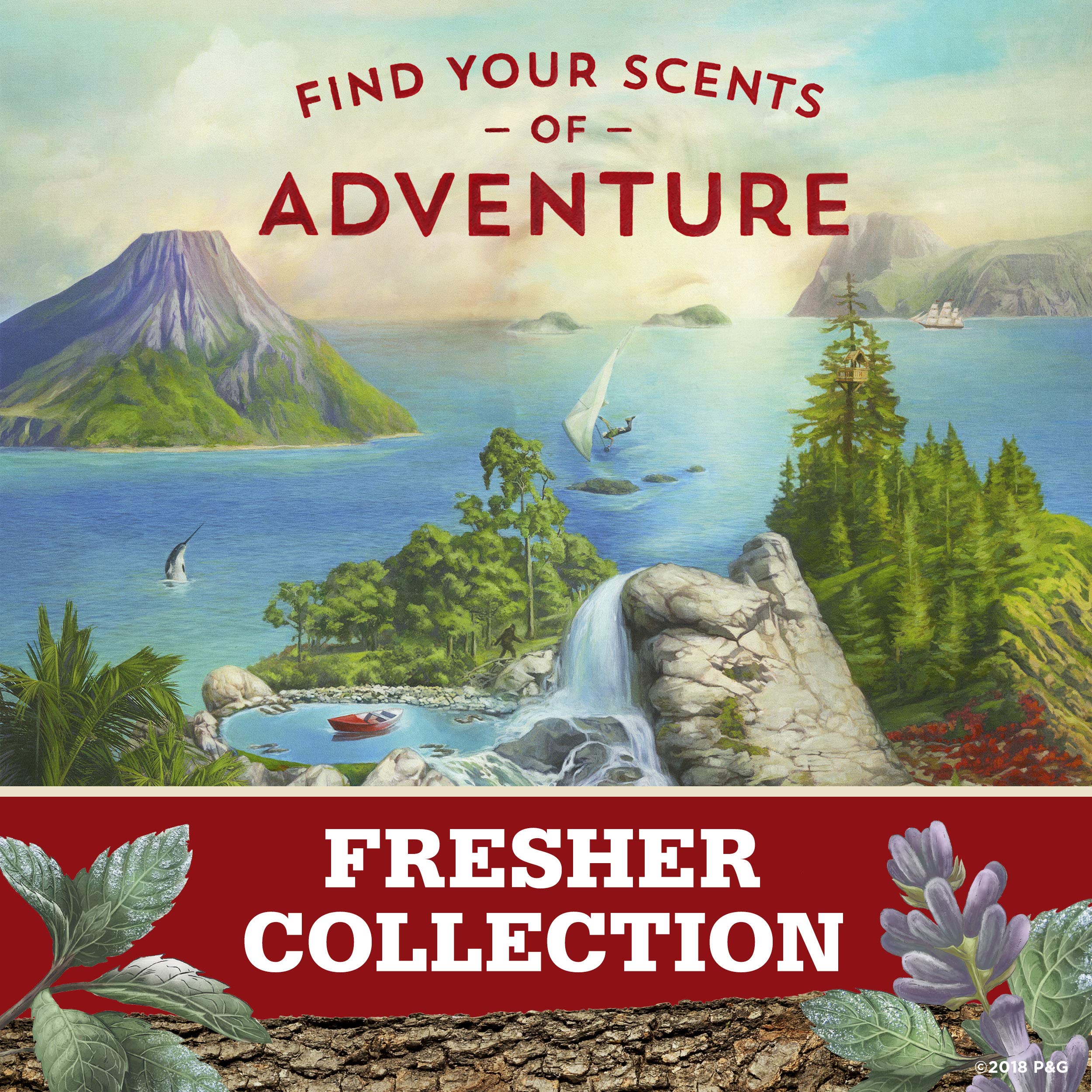 Old Spice Ocean Elements label highlights citrus and floral notes for a coastal feel.