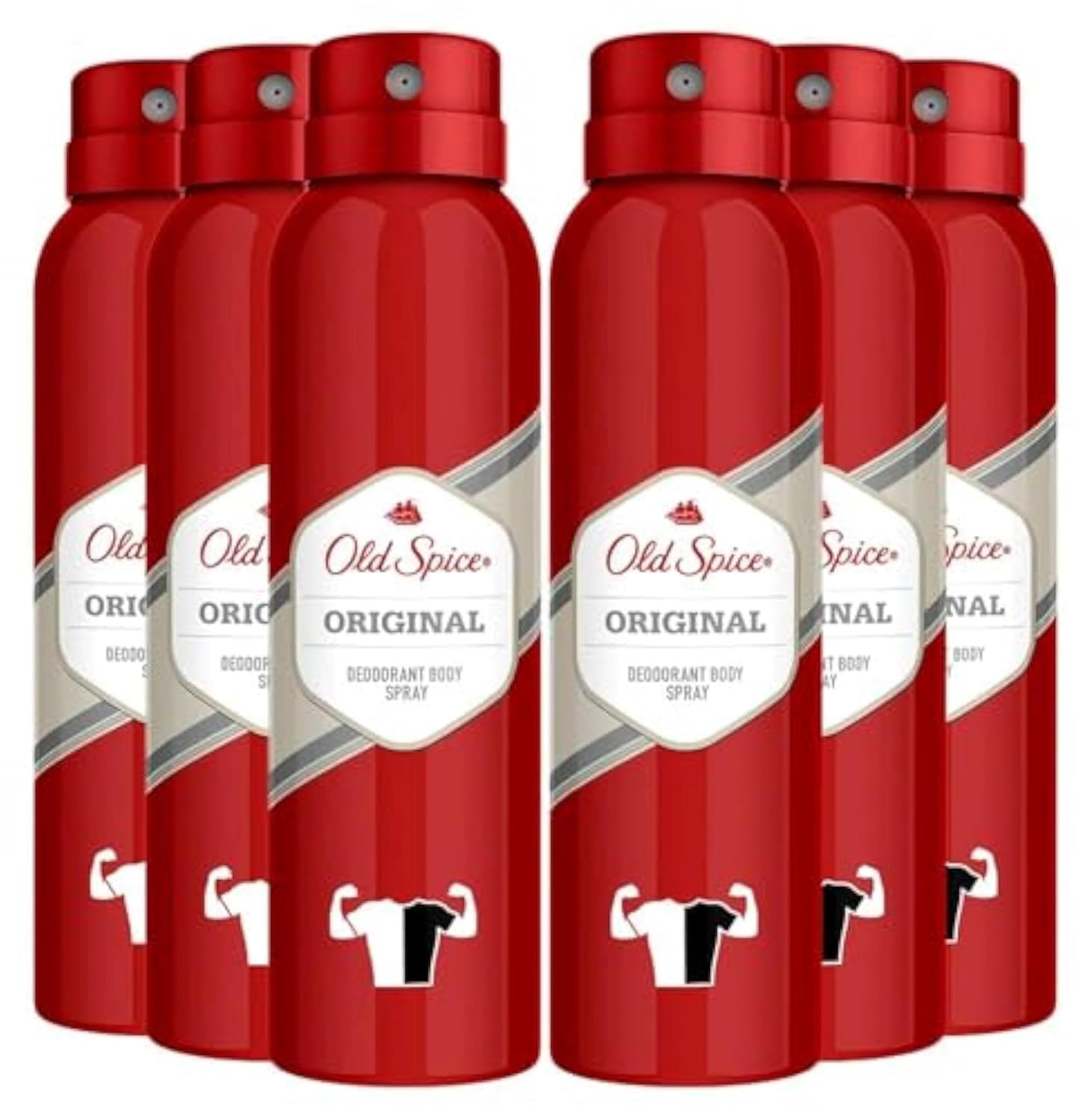Old Spice Original Deodorant Body Spray bottle for all-day protection and easy daily use