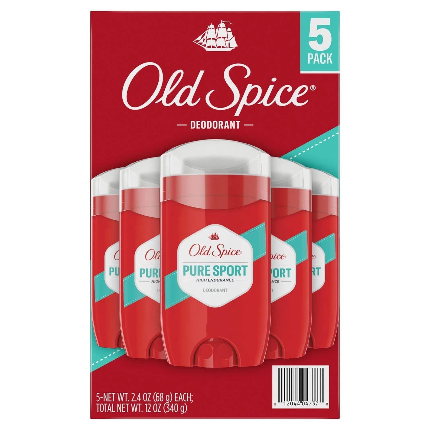 Old Spice Pure Sport glide-on deodorant image showing smooth application for active days.