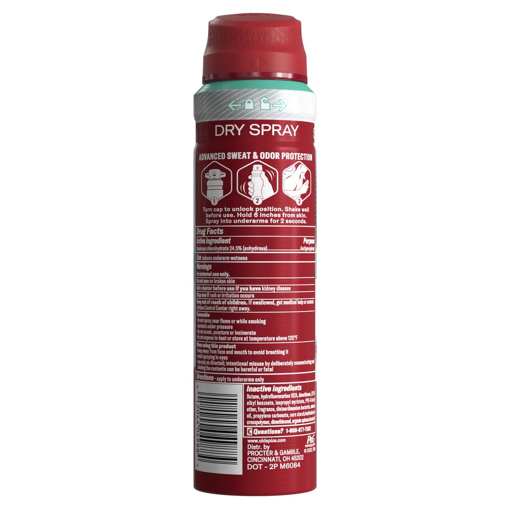 Old Spice Pure Sport Plus Lemon-Lime scent offers fresh fragrance in the spray.
