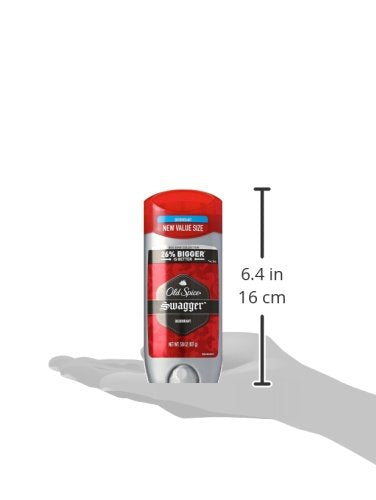 Old Spice Red Zone Swagger bathroom setup for quick, confident morning scent.