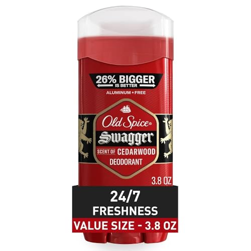 Old Spice Red Zone Swagger invisible solid stick for discreet daily odor control.