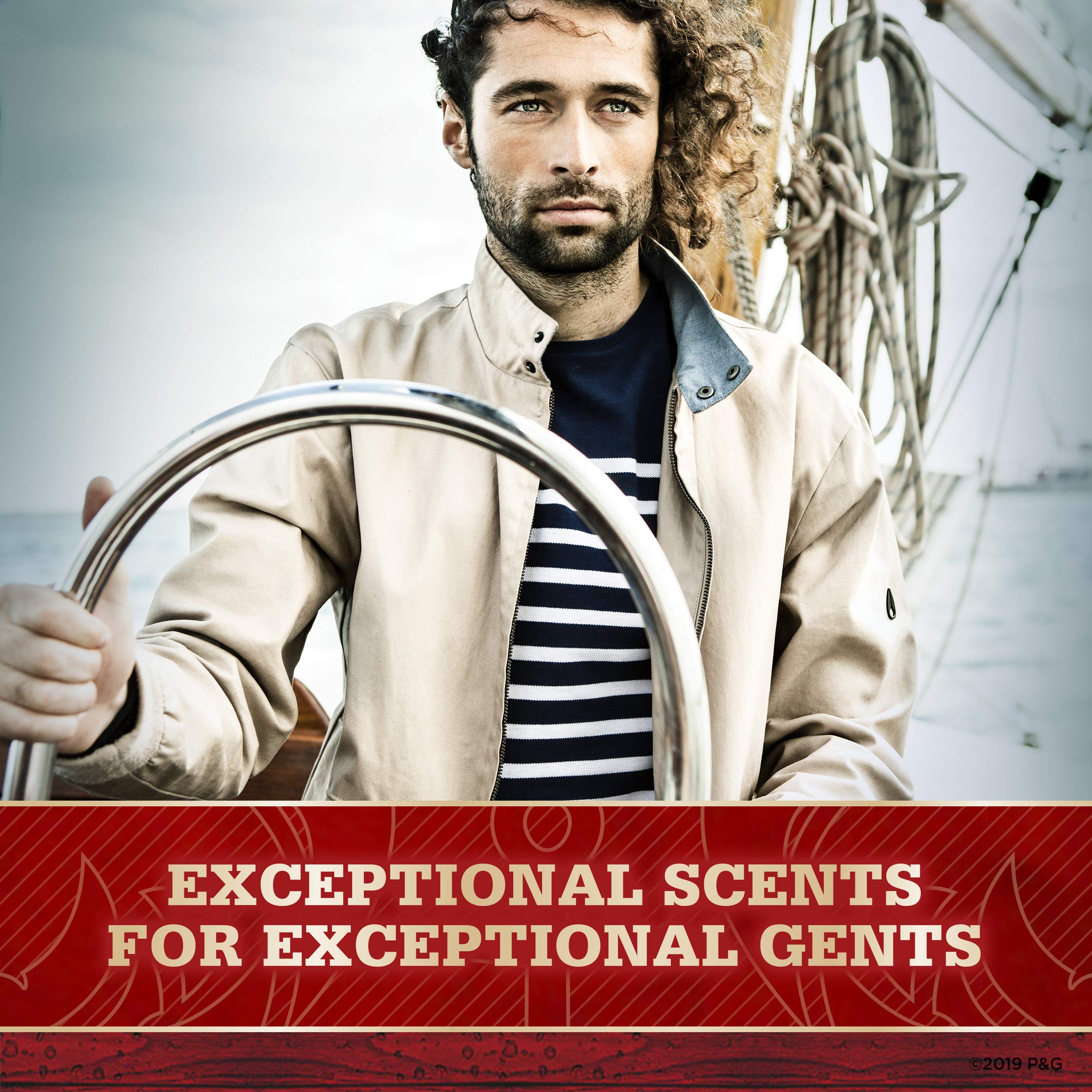 Old Spice Red Zone Swagger packaging box featuring aluminum-free formula for comfort.