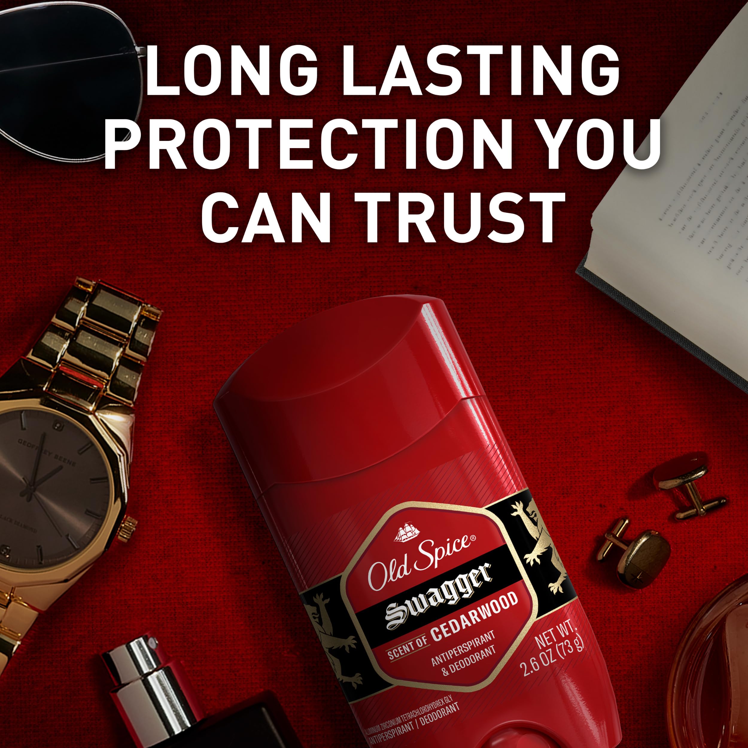 Old Spice Red Zone Swagger packaging box for gift-ready presentation.