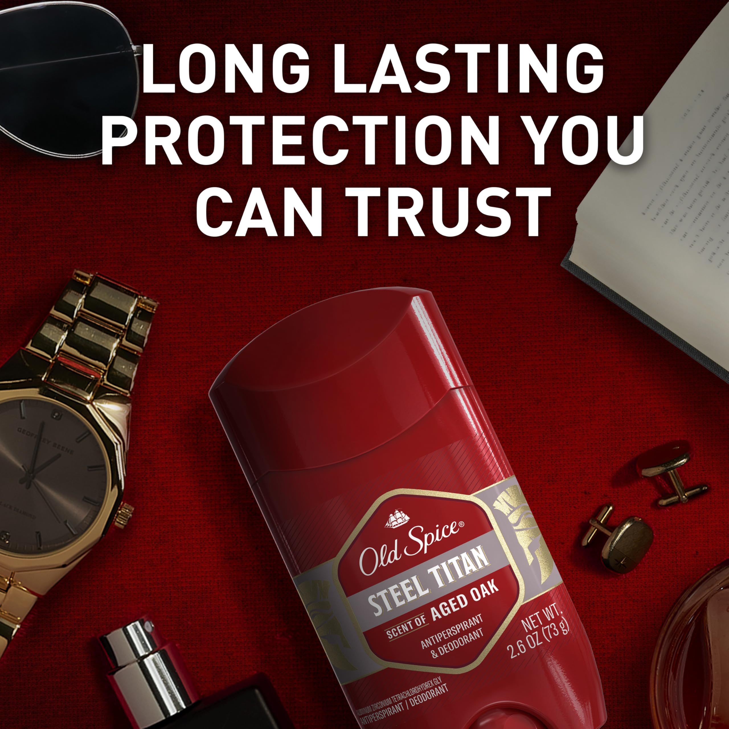 Old Spice Steel Titan aged oak invisible finish without residue