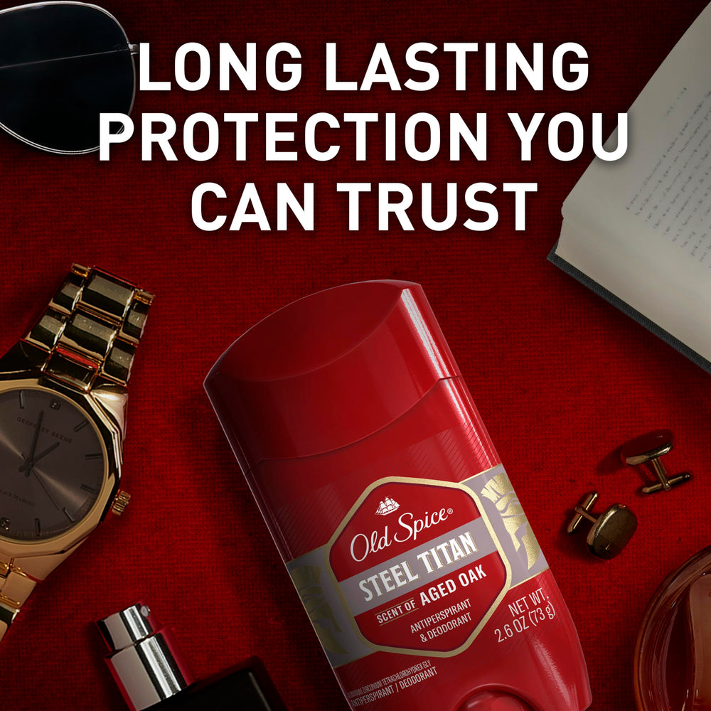 Old Spice Steel Titan aged oak invisible finish without residue