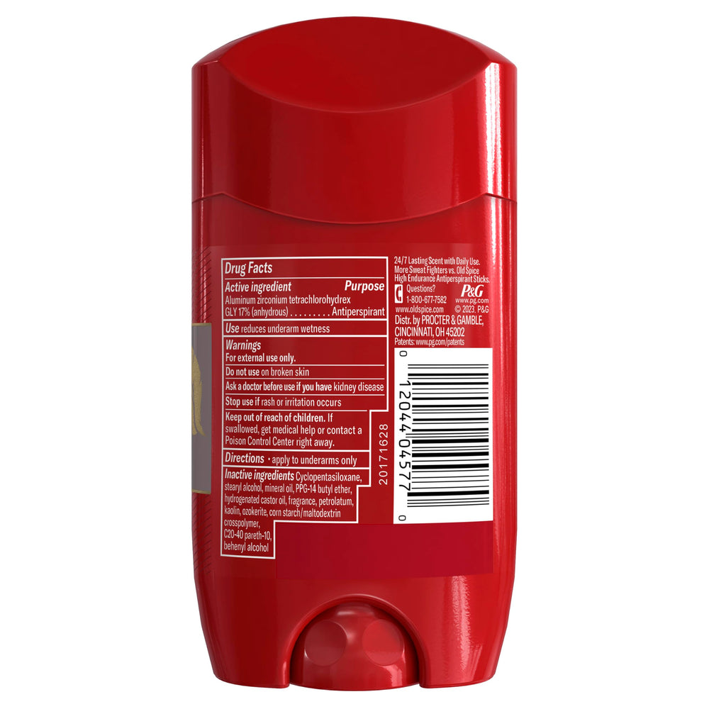 Old Spice Steel Titan aged oak odor control in action