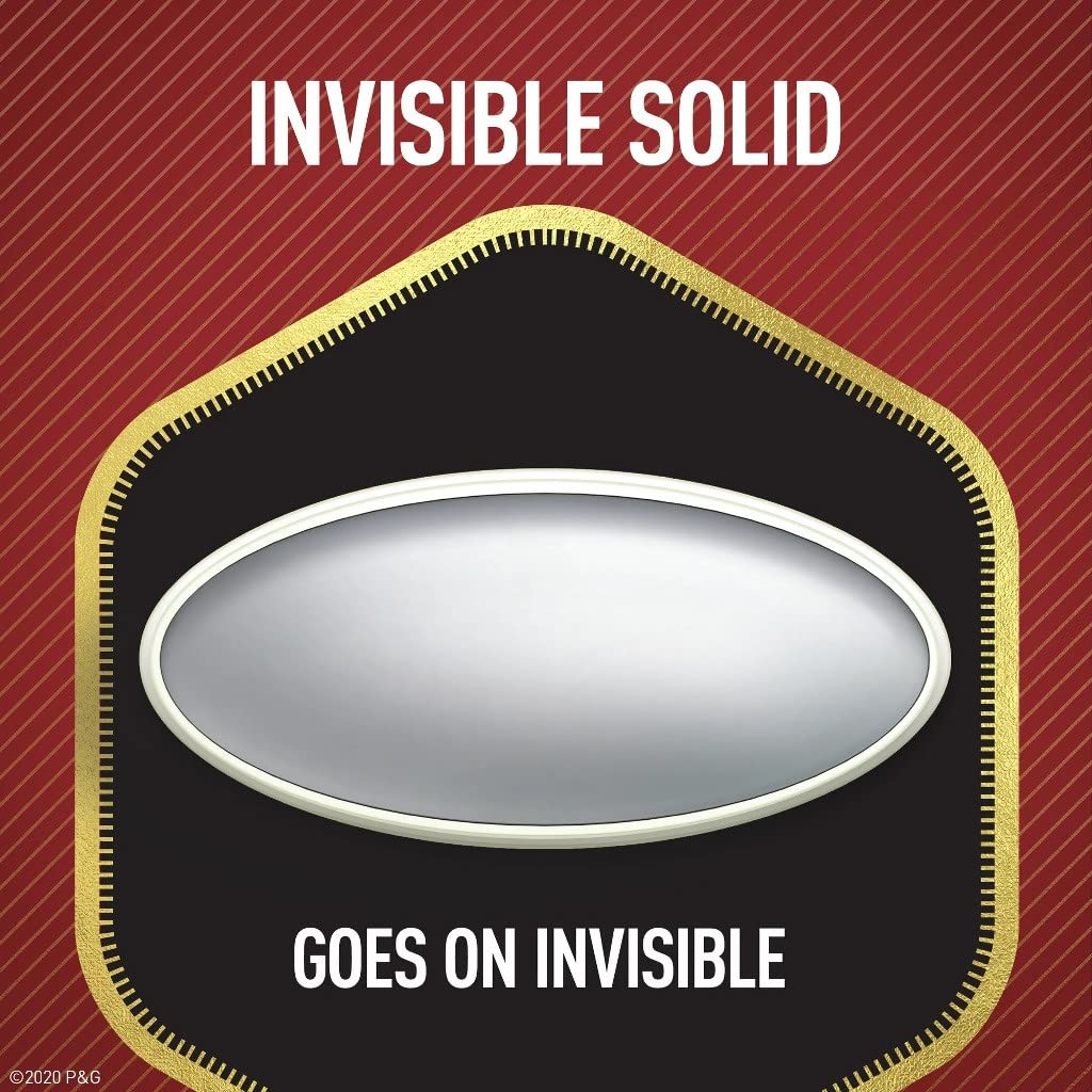 Old Spice Steel Titan stick close-up reveals invisible solid formula.
