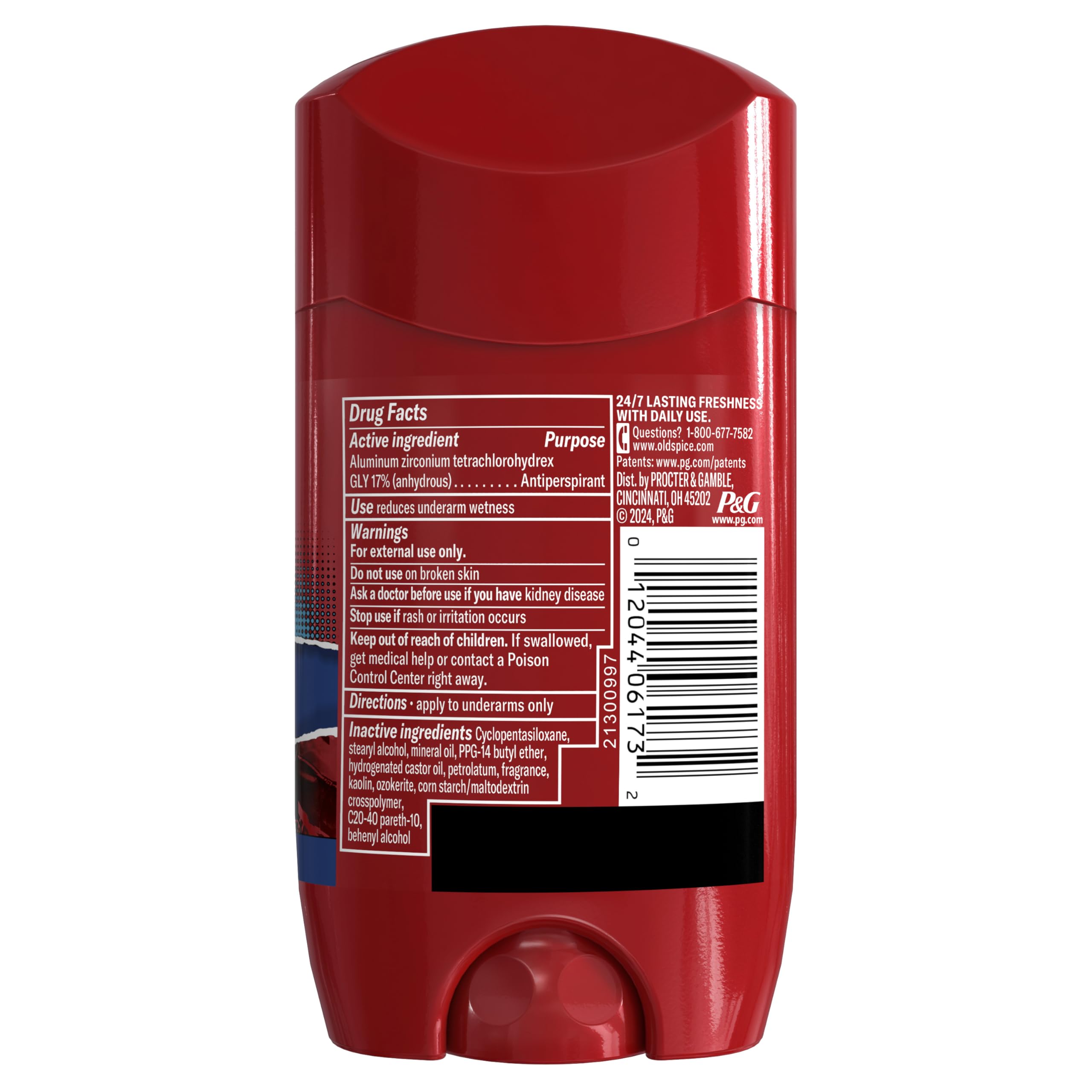 Old Spice Superman collectible edition display card highlighting hero branding and limited release.