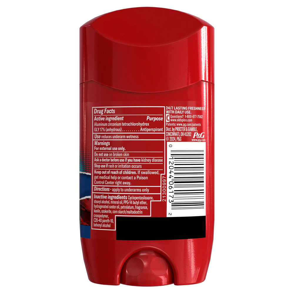 Old Spice Superman collectible edition display card highlighting hero branding and limited release.