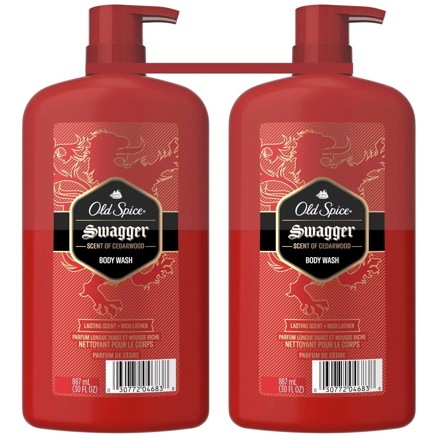 Old Spice Swagger cedarwood bottle, long-lasting freshness for daily confidence