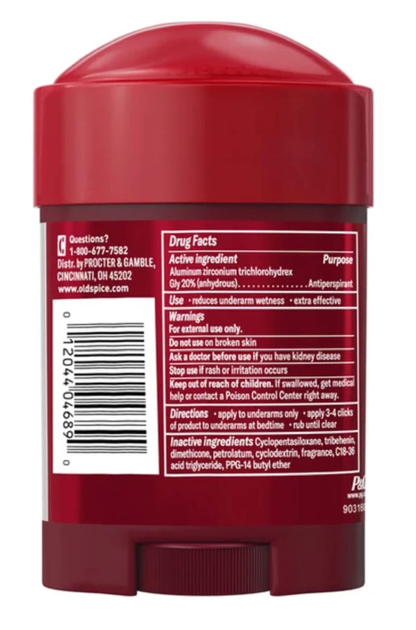 Old Spice Thai lemon-lime scent on the packaging evokes refreshment.