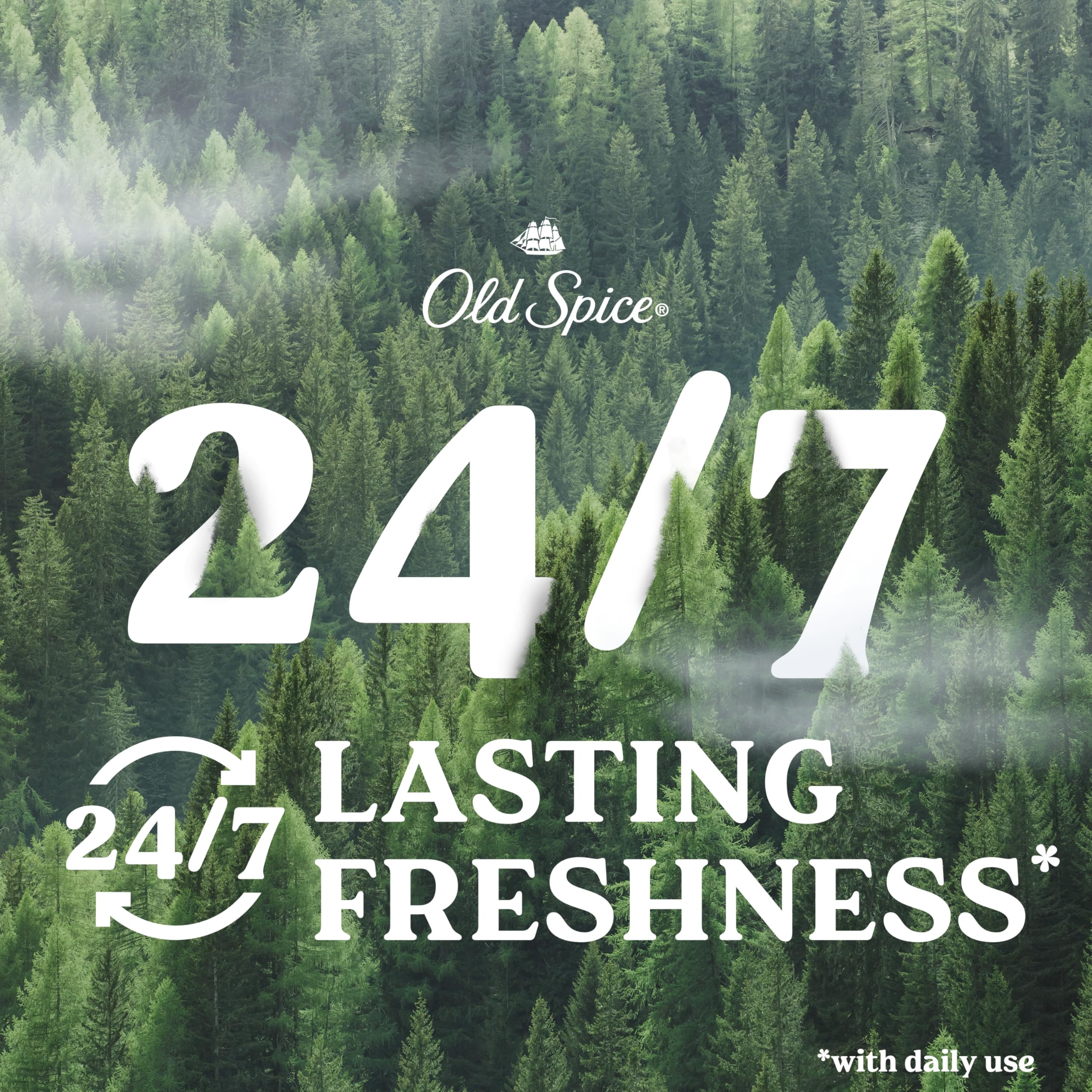 Old Spice Timber Sandalwood deodorant with anti-odor properties for fresh feeling after workouts.