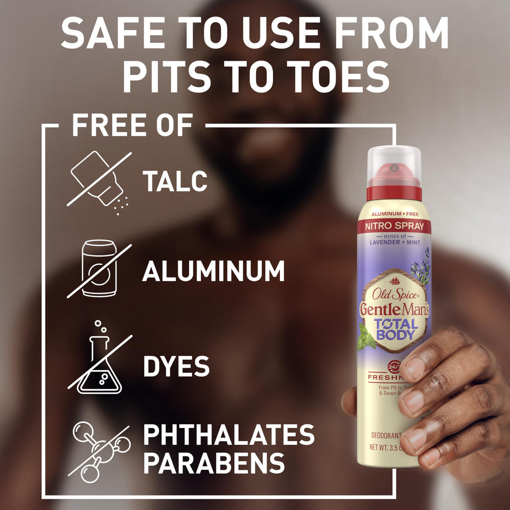 Old Spice Lavender Mint scent image evokes a refreshing, cooling sensation all over the body