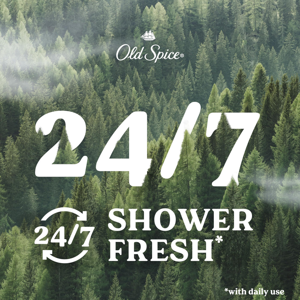 Old Spice Vitamin B3 formula supports comfortable cleansing.